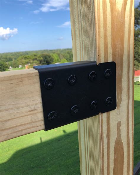 how to put brackets on a metal gate|bracket for 2x4 across gate.